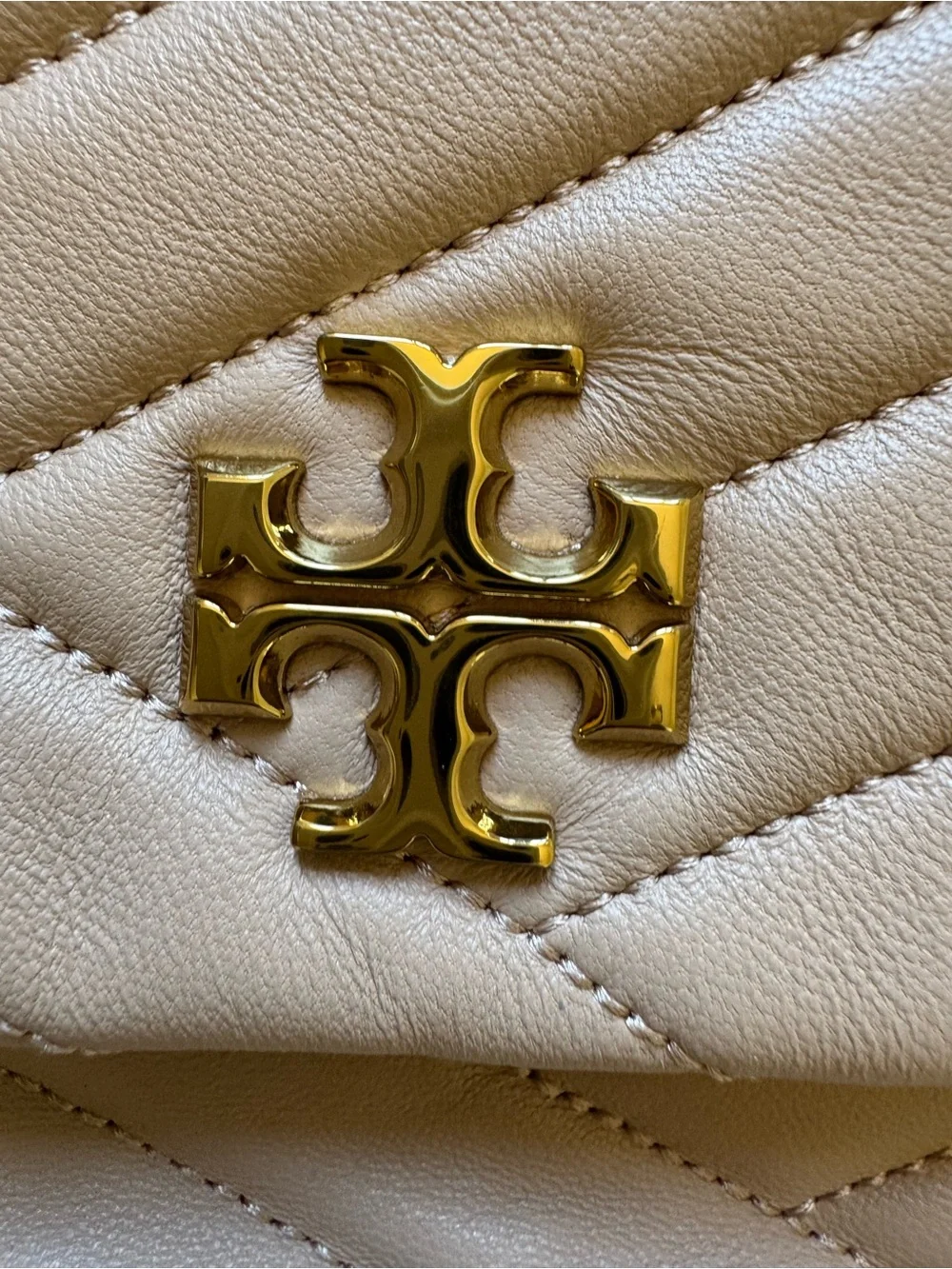 Tory Burch Blush Quilted Chevron Chain Shoulder Bag